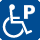 アイコン：障害者対応駐車区画