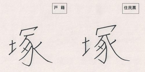 塚の字