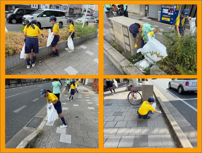 ポイ捨て清掃