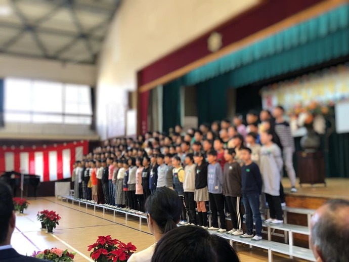 武庫南小学校50周年記念式典の様子