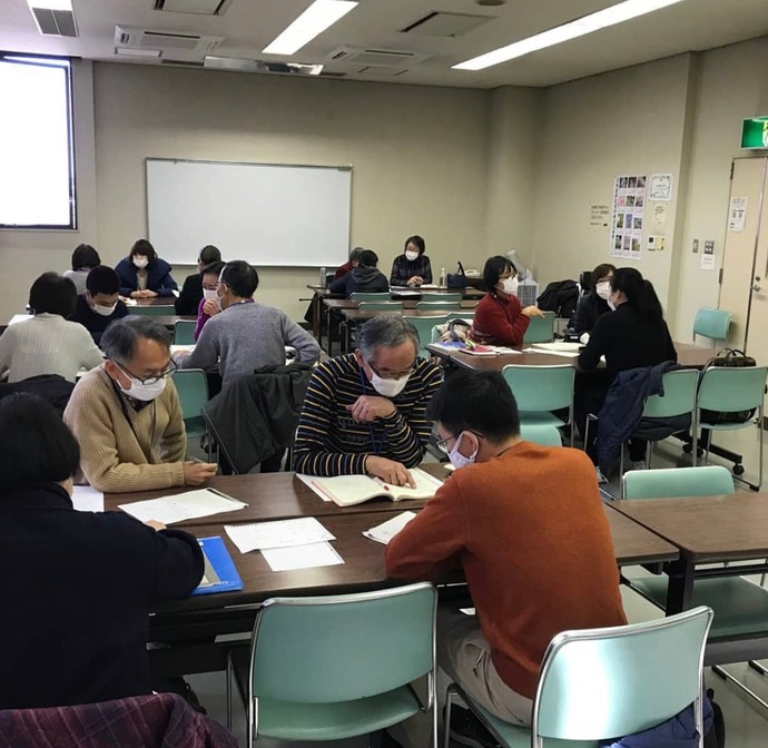 おひさま（武庫東生涯学習）プラザの日本語教室の様子