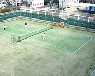 富松中継ポンプ場テニスコートの写真