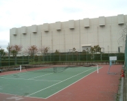 高田中継ポンプ場テニスコートの写真