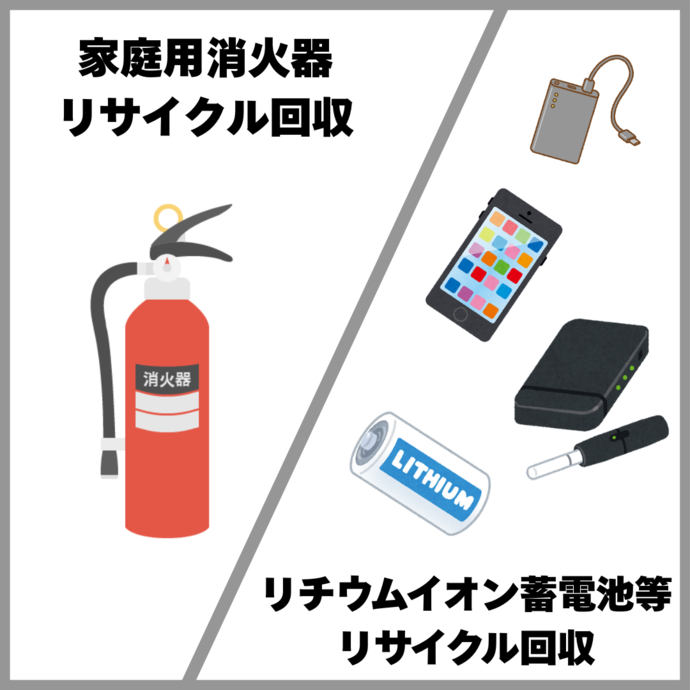 家庭で不用になった消火器の回収を行います。