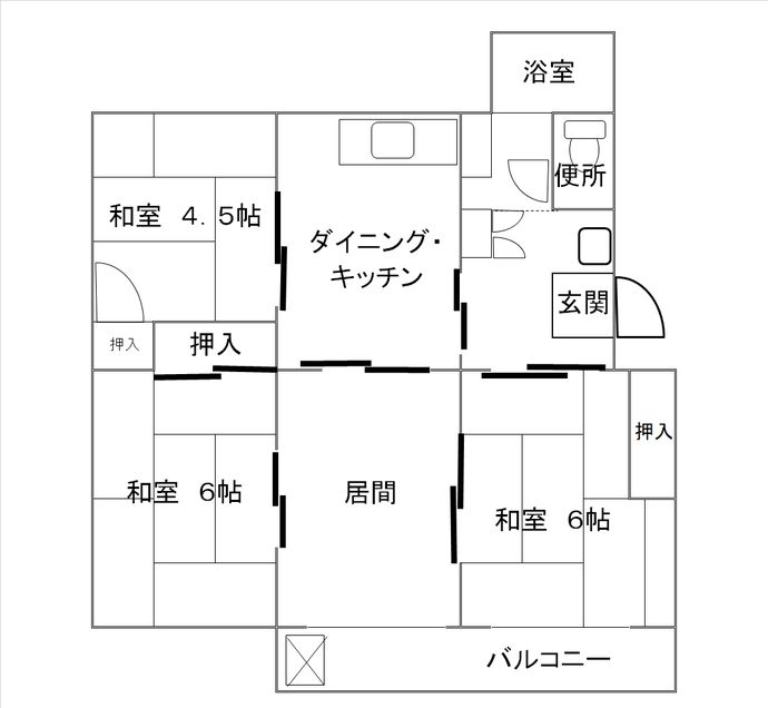 稲葉荘　間取り