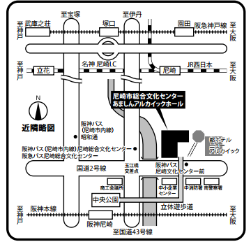 アルカイックホール・ミニ　地図