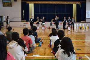 浦風小学校での交流1