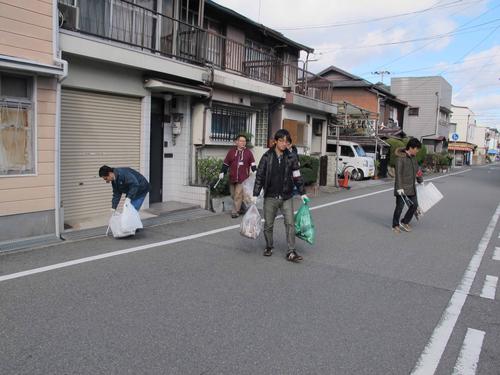 竹谷小学校周辺でのボランティア清掃