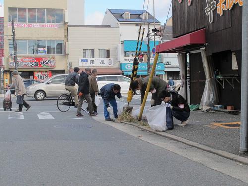 竹谷小学校周辺でのボランティア清掃