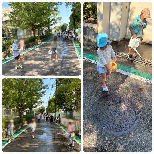 むこっ子ロード打ち水