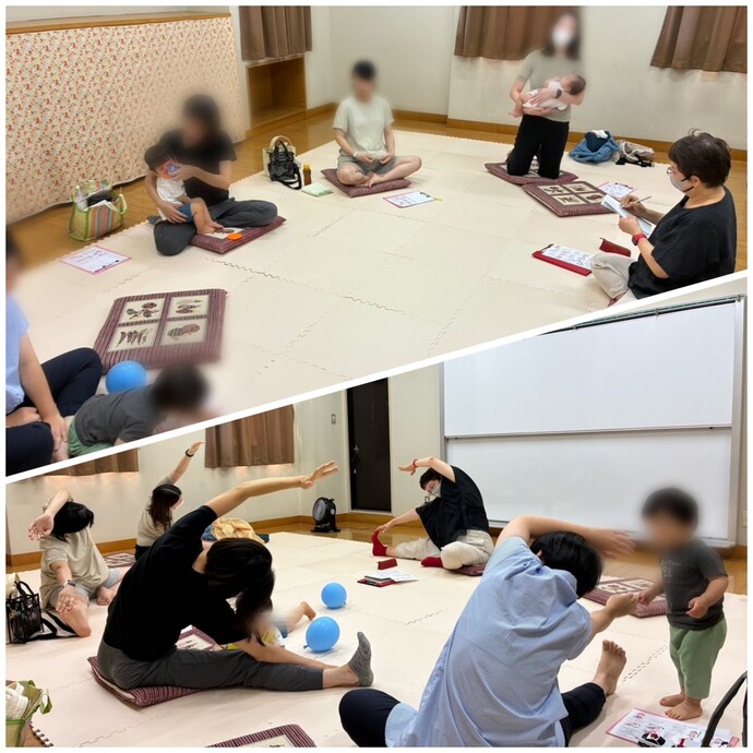 「マタニティストレッチ＆おしゃべり会」