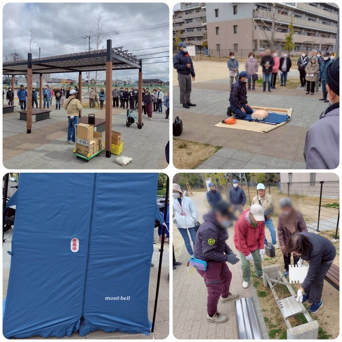 武庫第12自主防災会防災訓練