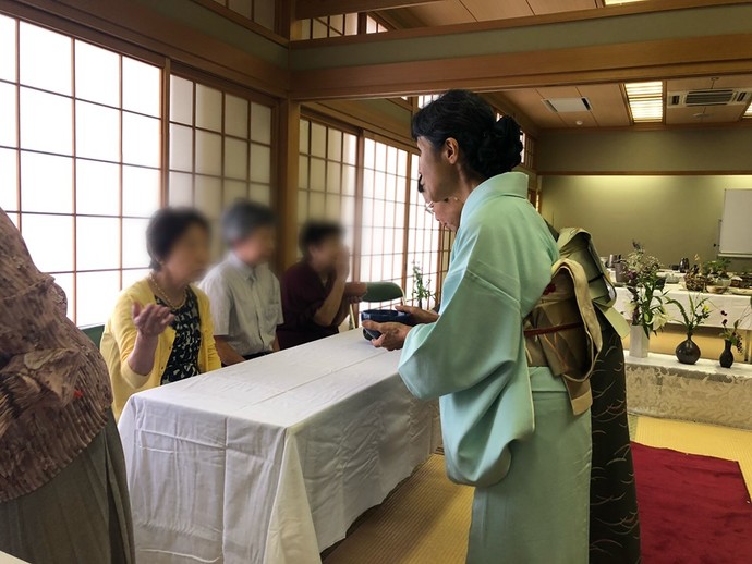 武庫東生涯学習プラザまつりの様子お茶