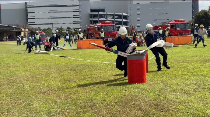 小型動力ポンプ操法