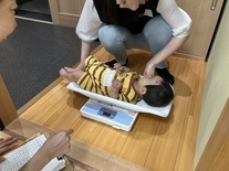 体重測定の写真