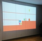 ゲームコーナーのスクリーン
