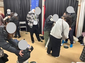 望遠鏡の組み立ての様子 その1