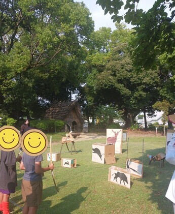 遺跡公園で狩りをします