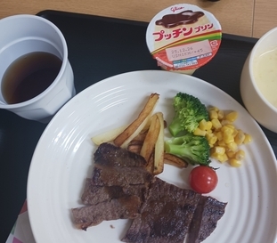 メニューのステーキ