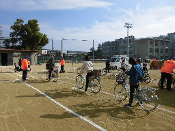 自転車教室のようす