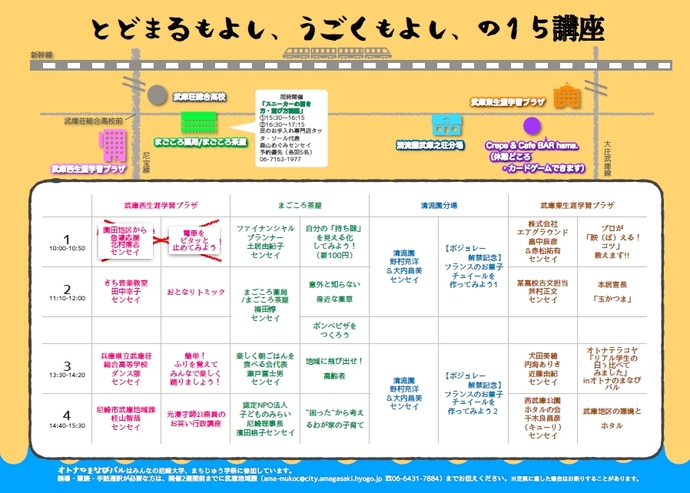 オトナのまなびバルのチラシ裏面