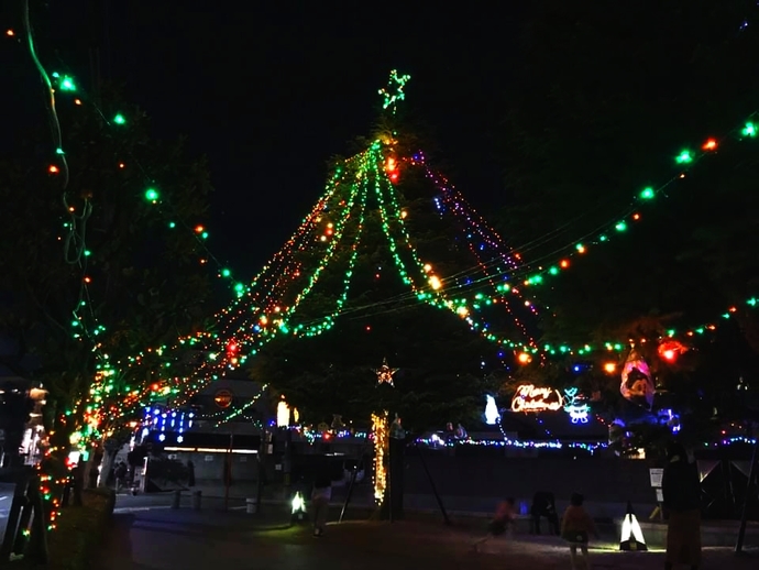 三角公園のクリスマスイルミネーション