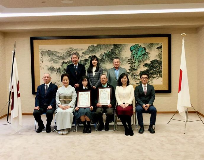 コミュニティ活動功労者表彰式の様子