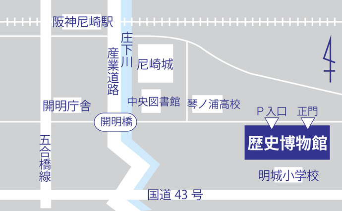 尼崎市立城内地区自動車駐車場MAP