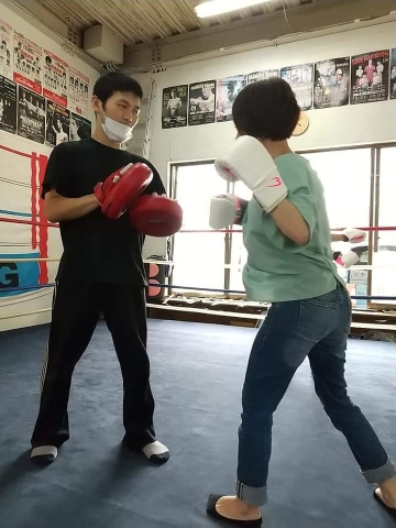 ボクシングを習いました