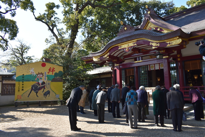 富松神社大絵馬奉納式の写真2