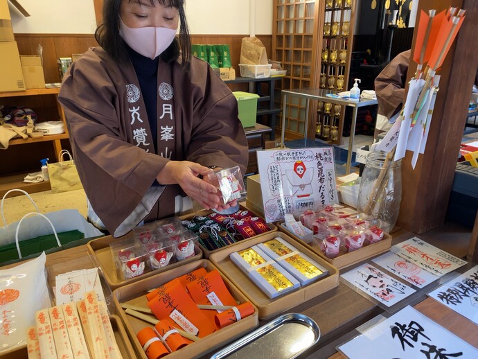 昆布だるま売り場の様子