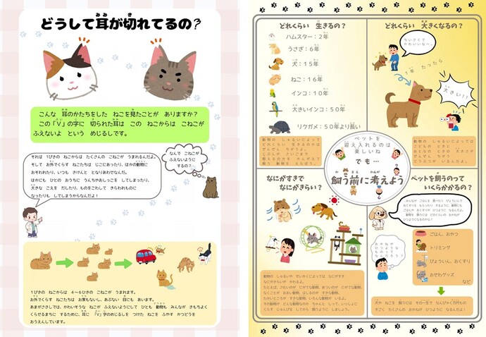 子ども向け啓発チラシ