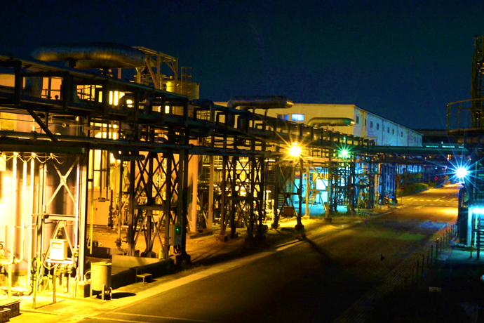 大浜町の工場夜景