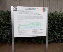 アウクスブルク広場内を説明した看板