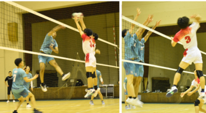 尼崎双星高等学校との交流試合の様子