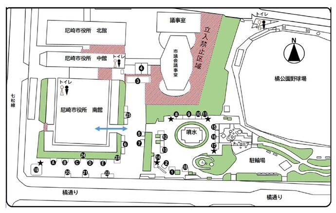 R7農業祭会場案内図