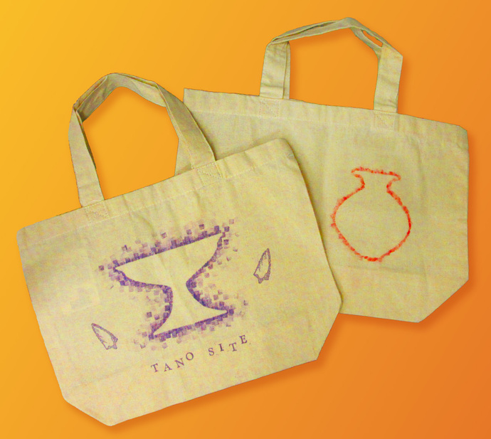 スタンプを押して作るトートバッグの見本