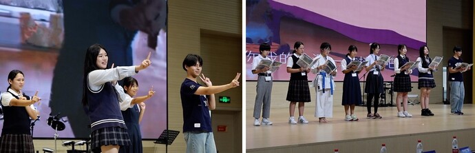 ダンスと歌の披露