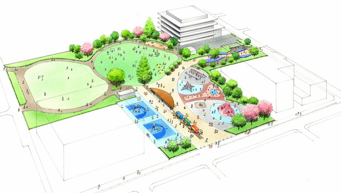 通常時の公園の俯瞰図