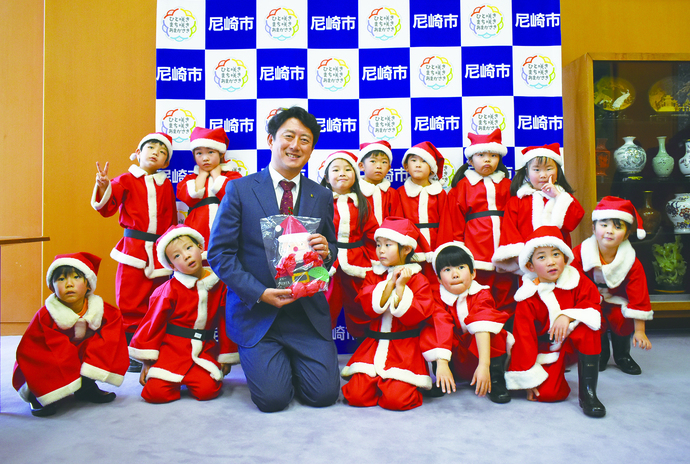 ちびっこサンタさんたち集合