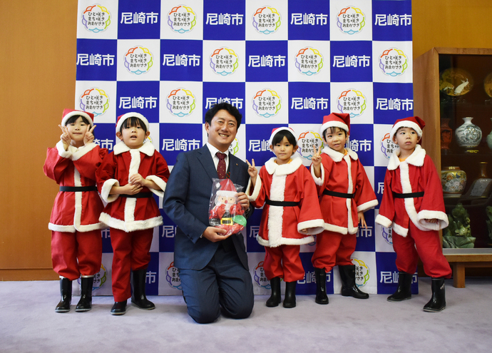 ちびっこサンタさんたち