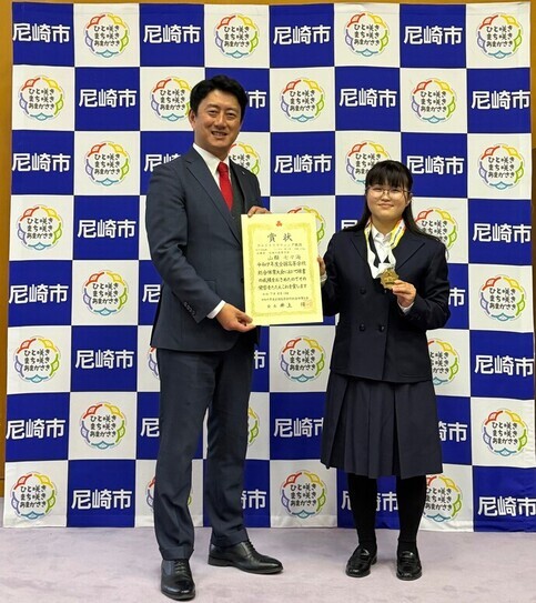 市長表敬の写真