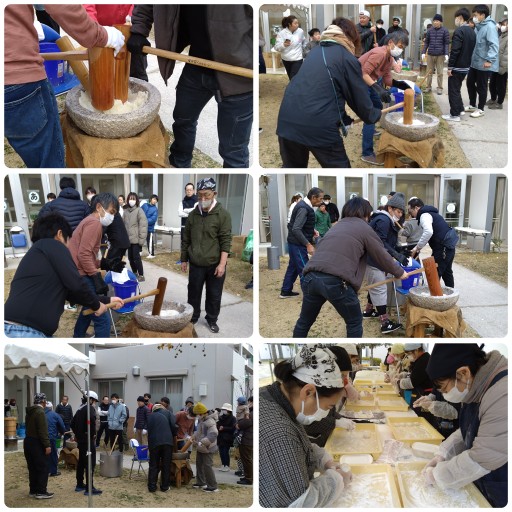 パークタウン西武庫の餅つき大会