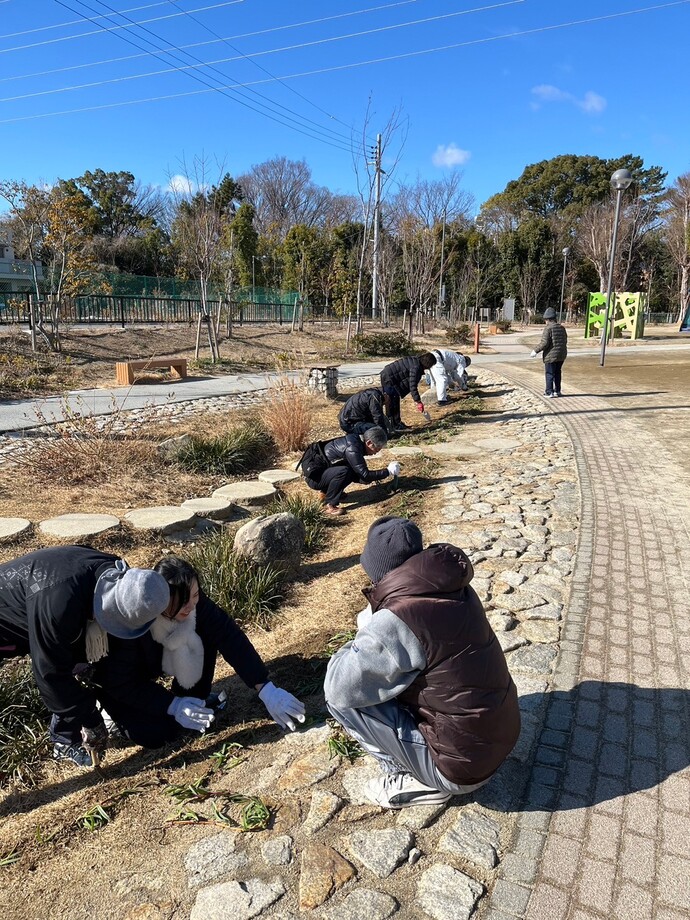 宮の北公園雨庭