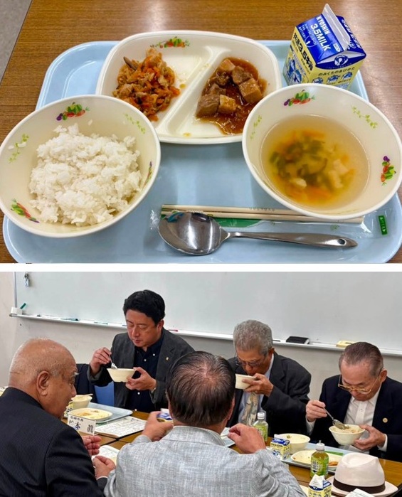 給食に奄美の郷土料理が登場！